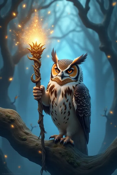 Owl magic wand