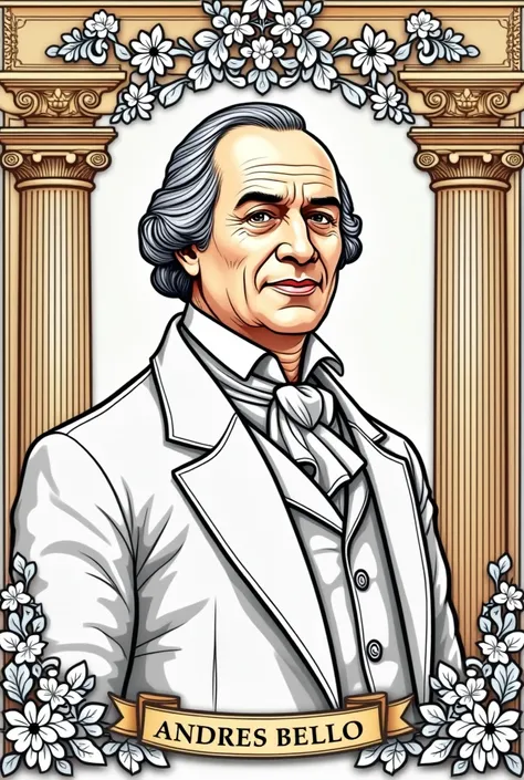 Andres Bello coloring page