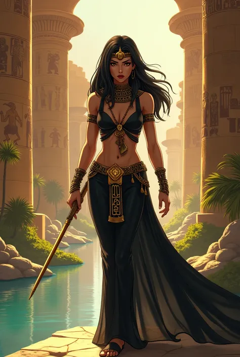 Black Widow in the Pharaonic Era, Fine Details of Pharaonic Makeup, Anime