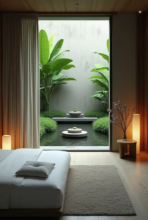 Zen Waterpool bedroom
