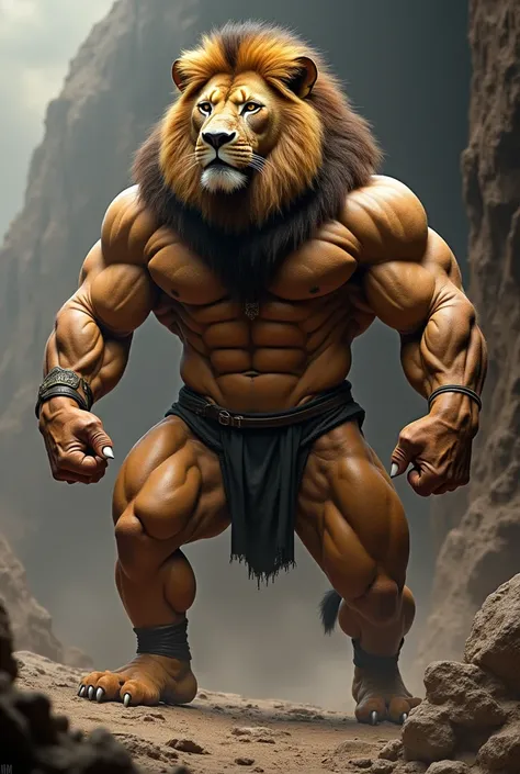 A Bodybuilder Lion 