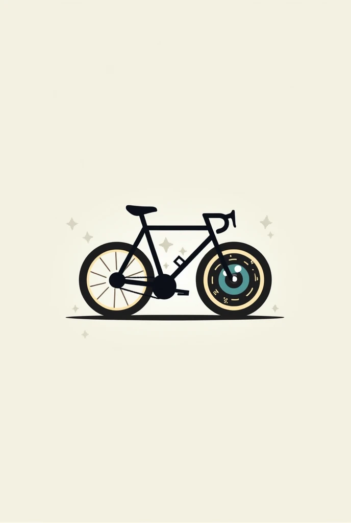 Create a logo that suits a bike with a camera