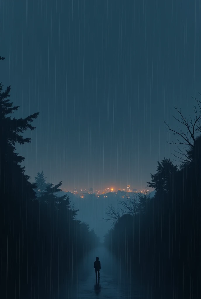 (photorealism:1.2), a rainy night sky , manhwa