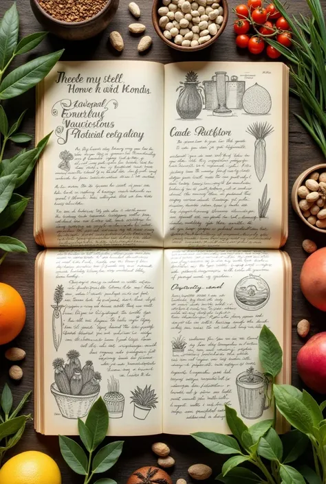 Make a handwritten book on how to sell on organic