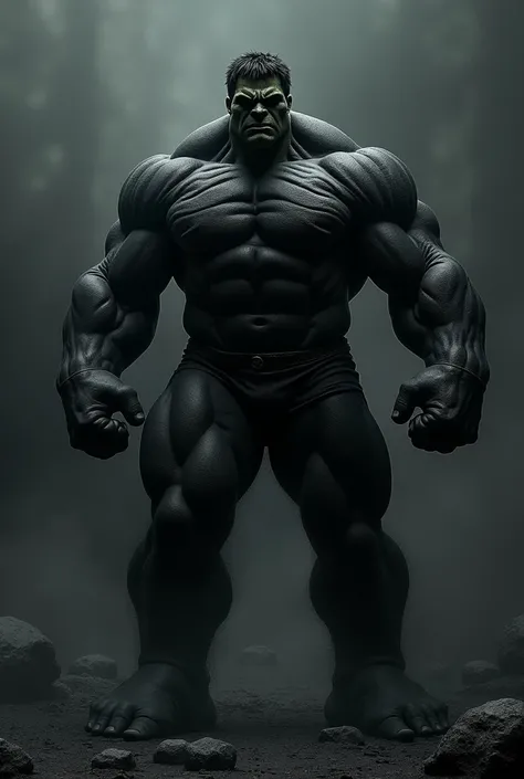  Make the Hulk the color black, Dark black all black ,  the blackest in the universe  