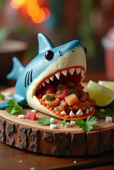 A shark taco