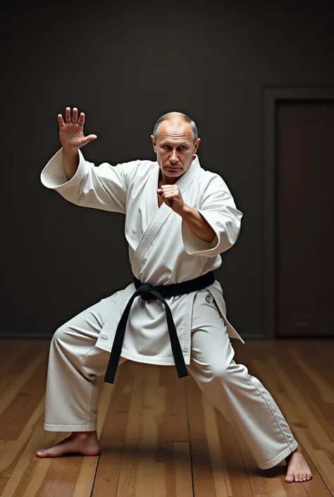 Putin doing karate