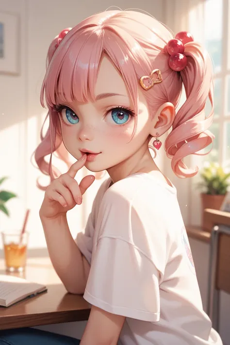 Pinky-haired Loli, desnuda