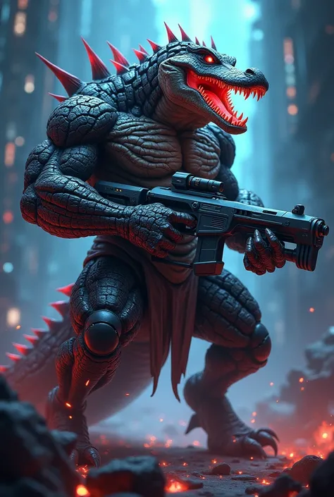  Use the Renekton Project Skin from League of Legends as a reference, I want you to believe a profile icon , I want him to come out with his gun