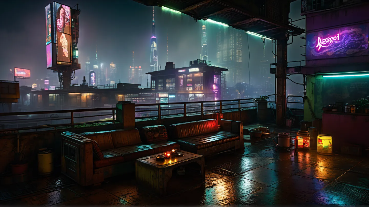 cyberpunk scene, (ultra detailed), (((Masterpiece))),  (((realistic)),  Masterpiece (highest quality), ((photorealistic: 1.2)),(high quality:1.4), (high resolution:1.3), (incredibly detailed:1.28), cinematic lighting, masterpiece, perfect anatomy, picture ...