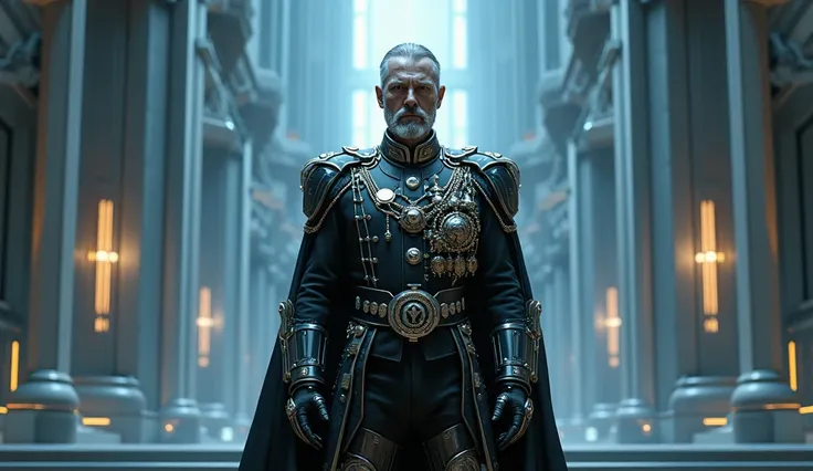 Kaiser Wilhelm the 2nd as the futuristic emperor of the Glactic Prussian empire