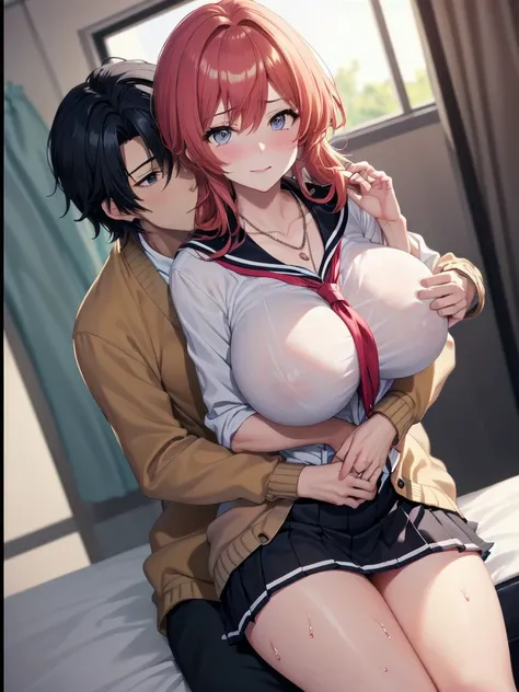       Dynamic Poses to Focus on Pussy    ,   Big Breasts,        school uniform,        sailor suit ,       high school girls  ,          cardigan      ,         cosplay, Big Breasts,               open her chest wide                , ,(           Miniskir...