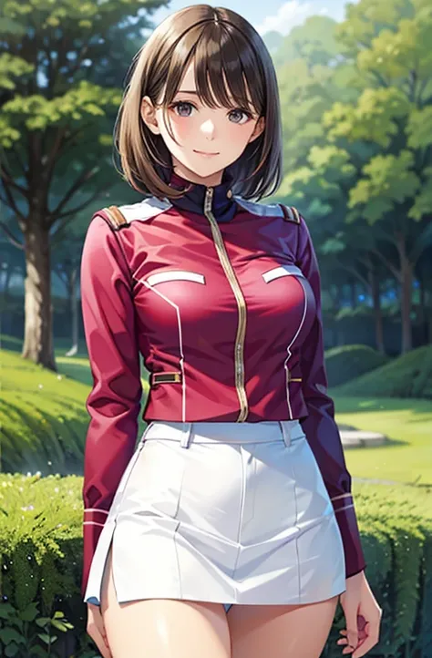 、my grandmother、Shiny brown hair, Short Hair, (Beautiful brown eyes、Sparkling eyes, Fine grain)、smile、Ultra-detailed eyes、Highly detailed face, Highly detailed eyes,Cowboy Shot、 (In 8K、Ultra-high resolution、Best Quality、Masseter muscle area、Photorealistic、...