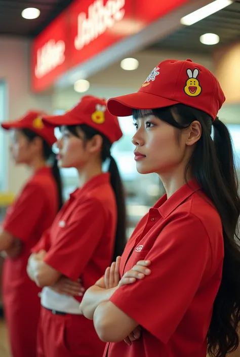 employees must ensure the confidentiality of jollibee  ( photo employees must wear jollibees uniform)