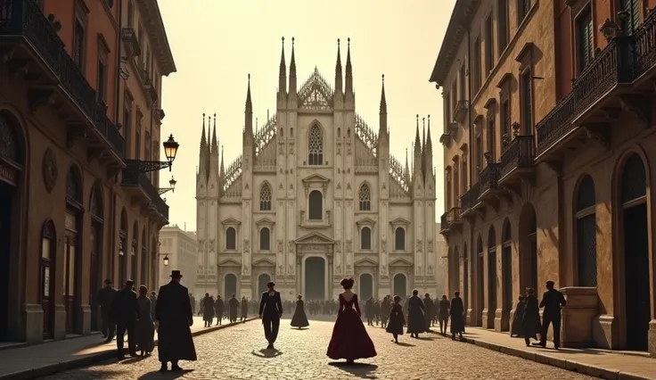 Image of Old Milan in Italy 