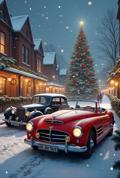 Cars christmas  background