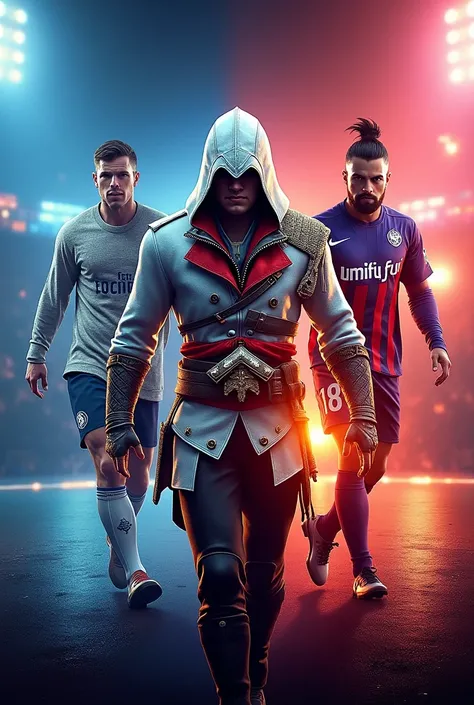 Je veux une affiche qui montre des jeux vidéos  tels que Assassin Creed Odyssée, Efootbal 2021, FIFA 23, FIFA 19, Battlefield V et fixé le prix à 2500f Pour lachat dun jeu