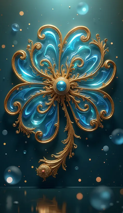  Ornate Clover 、 Gold Clover 、Gorgeous and flowing、HD Mobile Phone Wallpapers、 Sleek design 、 mobile phone wallpaper HD 、Wallpaper telephone、 complicated、Clover and Gold 、Magnificent art、 swirling four-leaf clover 、 golden four-leaf clover 、 4K HD high def...