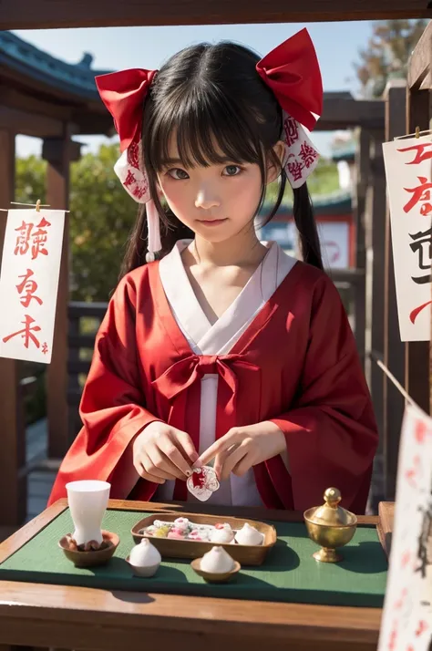  cute、Shrine maiden、Fortune telling