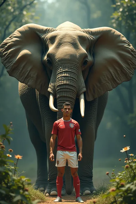 Ronaldo at elephant 