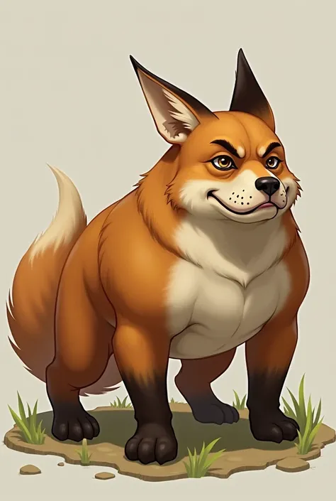 Hybrid between fox and bull dog
