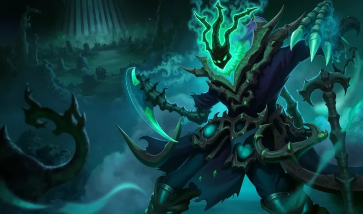 versão realista do personagem thresh do league of legends