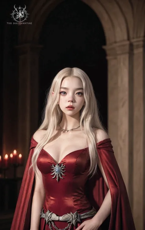 Kim Jisoo from Blackpink, Jisoo in a red dress and a cape posing for a photograph.,  Anya Taylor-Joy vampire queen ,  like a medieval fantasy character , de witcher (2021),  daenerys targaryen room, beautiful vampire queen faith, Diablo 4 Queen, Daenerys, ...