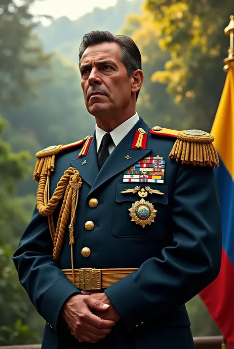 President of Colombia as a military officer 