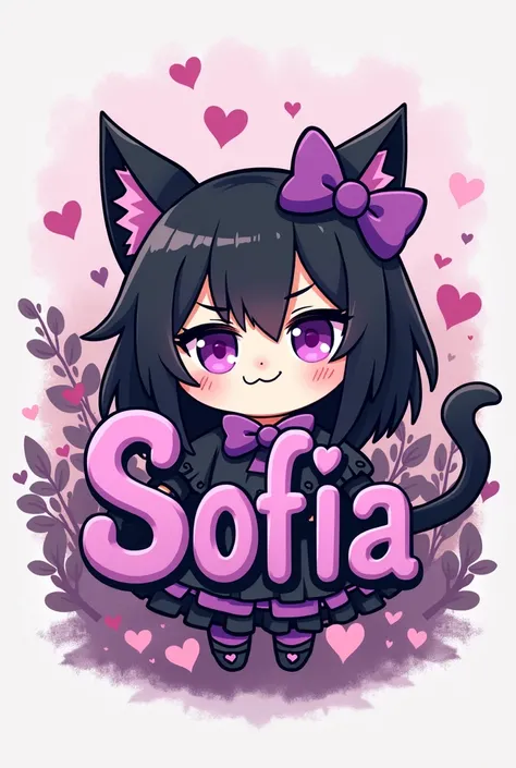 Sofias name decorated with Kuromi