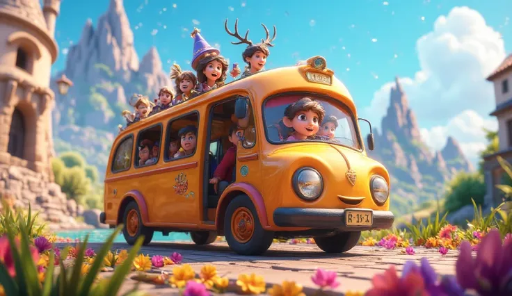 The Magic Travel Bus 

Were going on an adventure, far and wide,
On a magic travel bus, where well take our ride.
Well pack our bags, and grab our favorite toy,
And set off on a journey, to a brand new joy!
