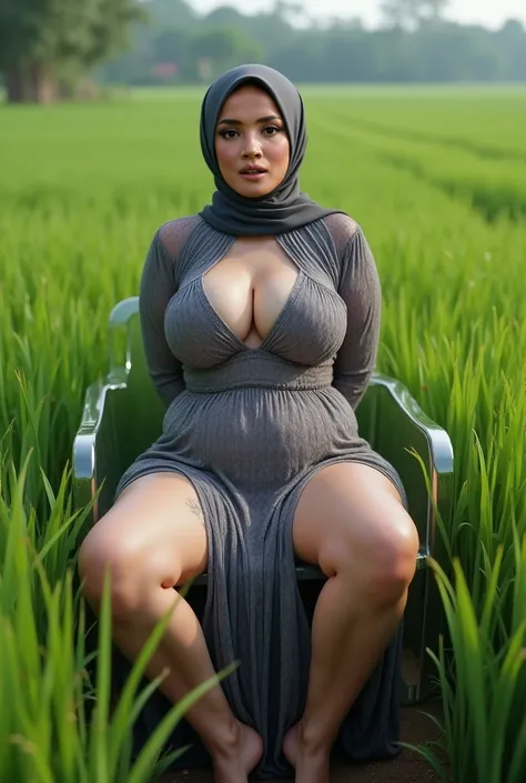 (Orgasm Face Expression :3.33), 38g Hijab Tetek besar melayut, (Shiny Breasts:5.24), Skinny hijab skinny hijab skinny hijab skinny hijab, (photorealistic:1.6) Indonesian hijab skinny dry aunty wear bra and (mini tiny tights HIGH Hotpants),  Green backgroun...