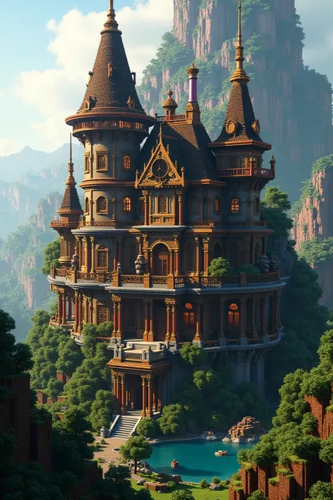 minecraft steampunk mansion