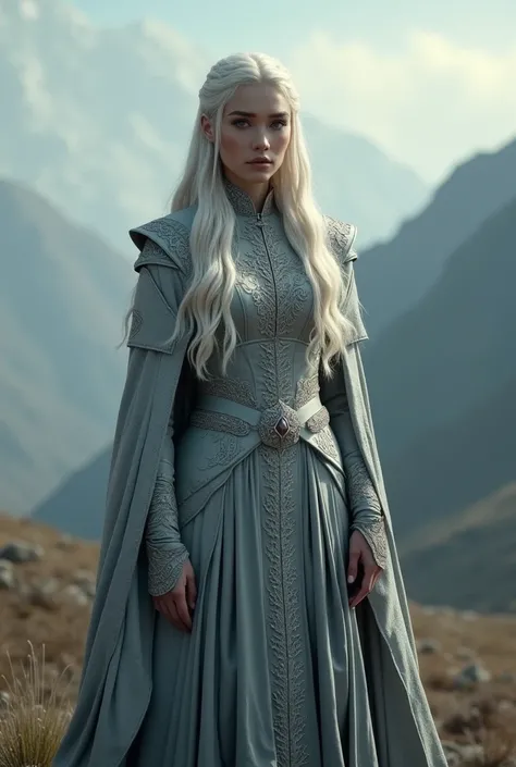 Princess with marked text sign " Daenerys" 