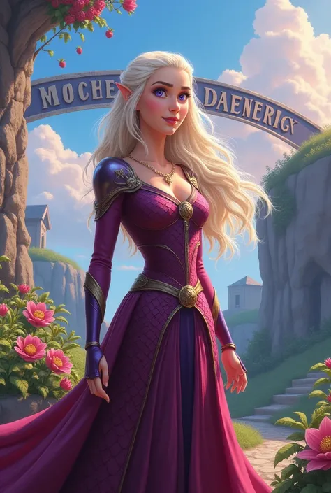 Disney with marked text sign " Daenerys" 