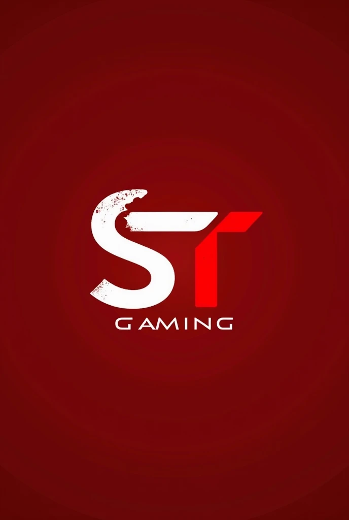 An image that says ST Gaming in white the letter S and red the t with a red background in the middle of the S and white in the middle of the T