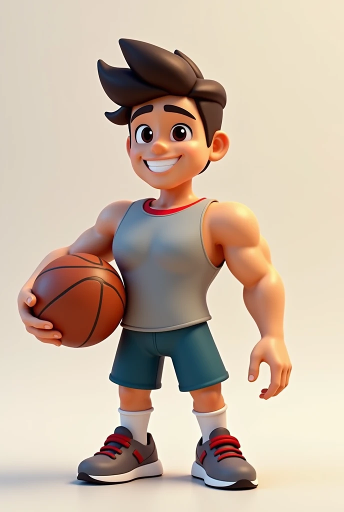 Create a male Roblox character holding a ball
