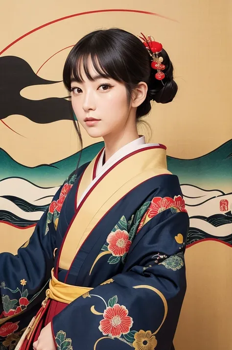 Please draw Date Masamunes Ukiyo-e