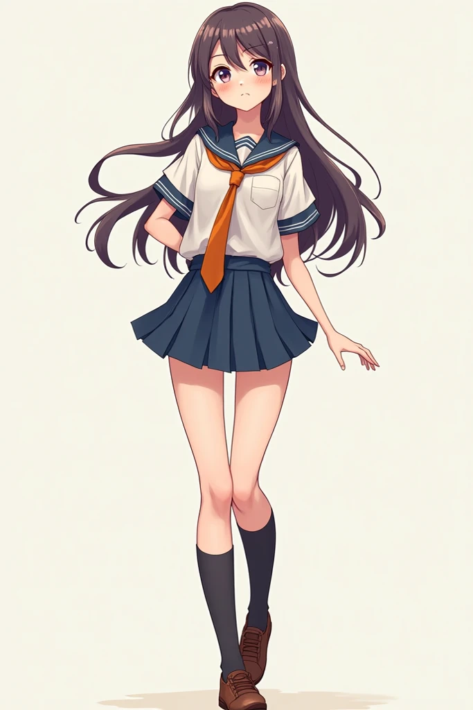 schoolgirl in miniskirt