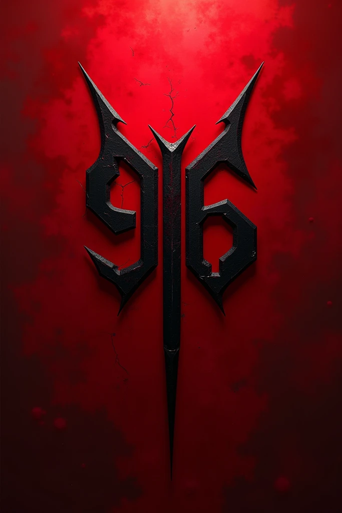 I986 logo with blood background