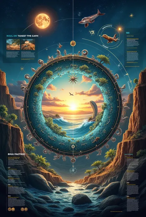 Add diagrams for the progression of life and environments in each eon.
Interactive Activity: Include a wheel that spins to highlight key events in each eon.