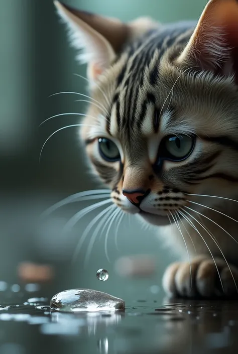 Rain drop in cat 