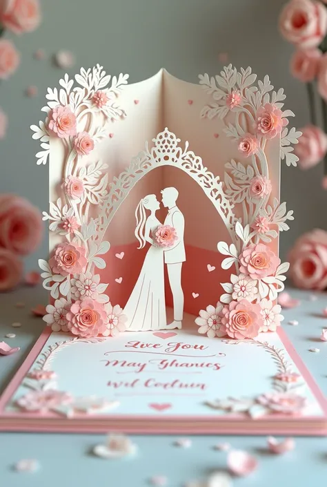 Wedding invitation guest book popup blogger