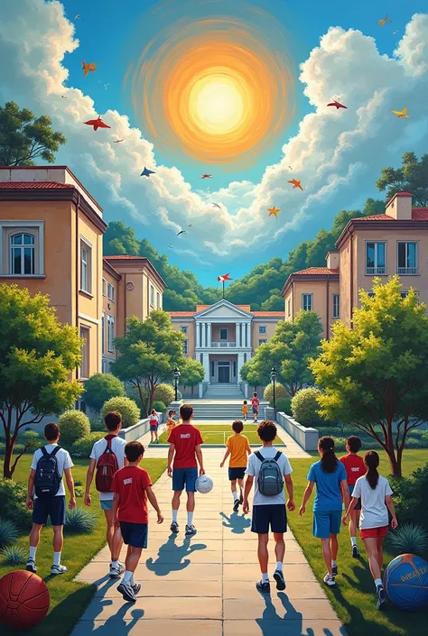 ONE ISU: “Championing Academic Excellence and Sustainable Development through Sports and Culture & the Arts”.
 PAINTING 