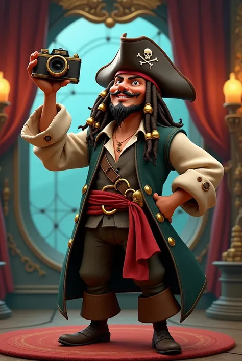 animated jack sparrow photographer model