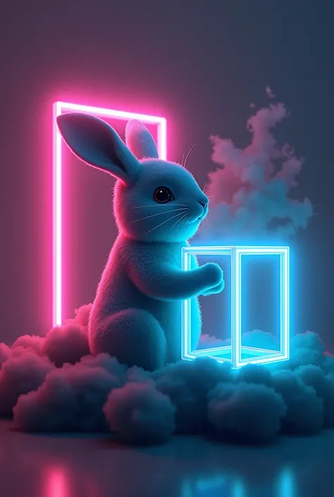 Rabbit and Andy shark.
Neon cube.
Black cloud. 
Hybrid version animal 
