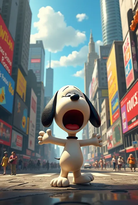 snoopy,screaming,city 