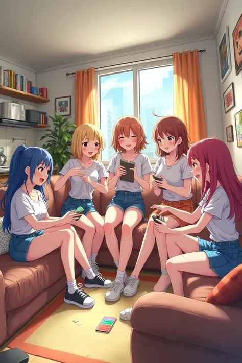 anime 5 roomate girls