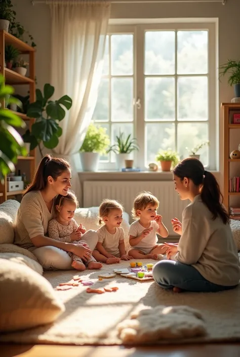 Cest pour un projet de création de box au nom de zenplay box. Un box qui combine des moments de détente pour les assistantes maternelles et activités ludiques pour les enfants quelle accueil. cest pour mettre en couverture Facebook 