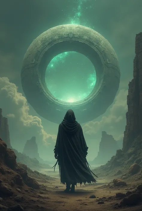 Une afiche de film post-apocalyptique dystopie inspiré du groupe blood incantation et le nom serait  the stargate 