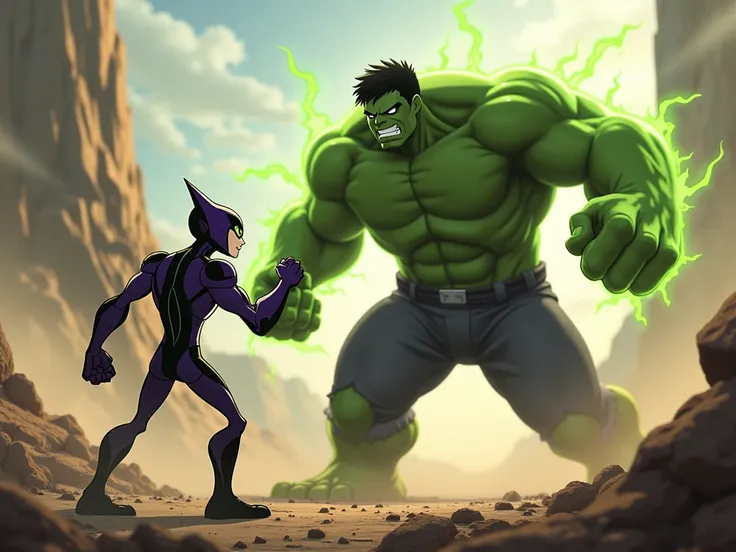 ben 10 and hulk fighting